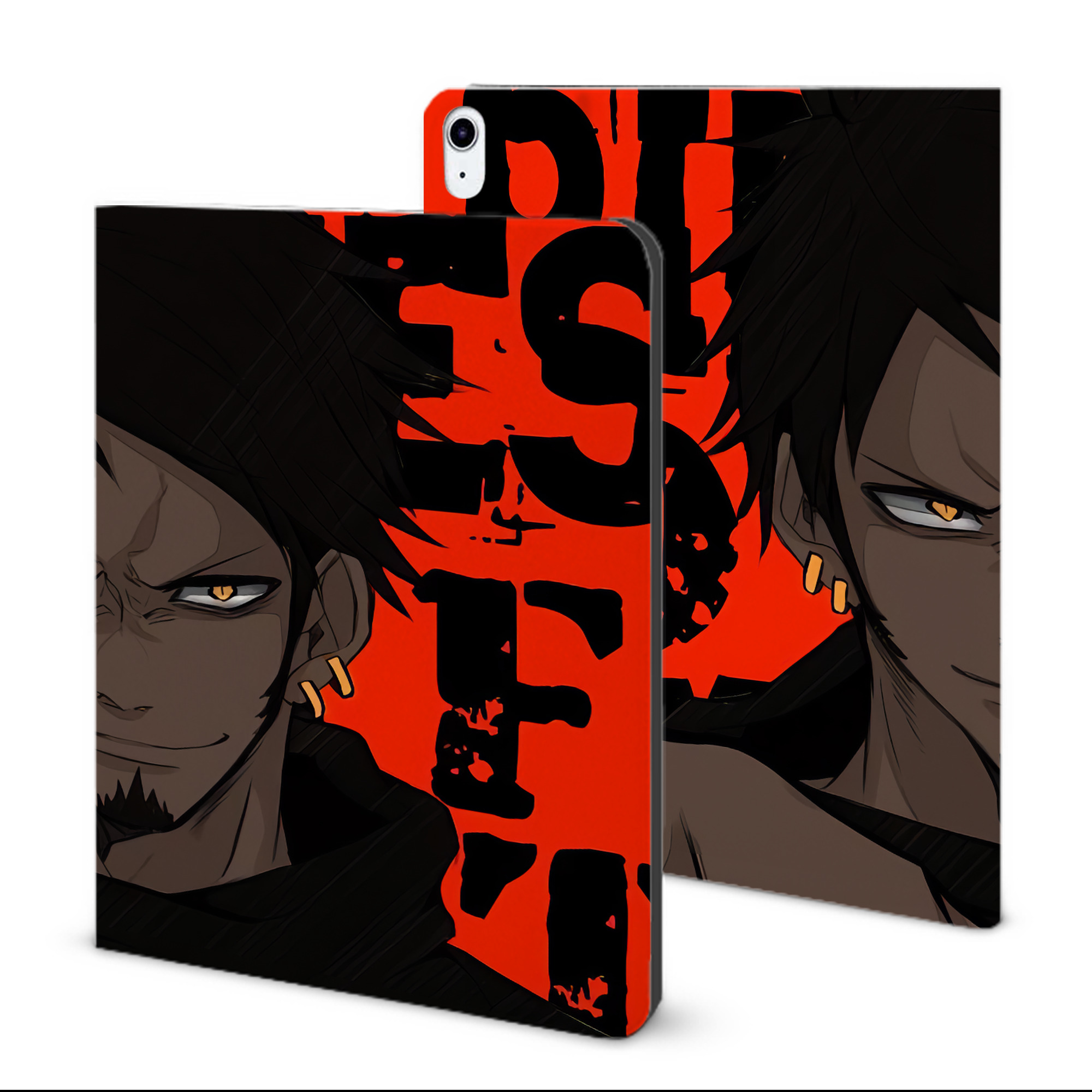 ワンピース ONE PIECE IPad ケース ブック型 PUレザー TPU 耐衝撃 軽量 薄型 ペン収納なし 全面保護 IPad 各モデル対応